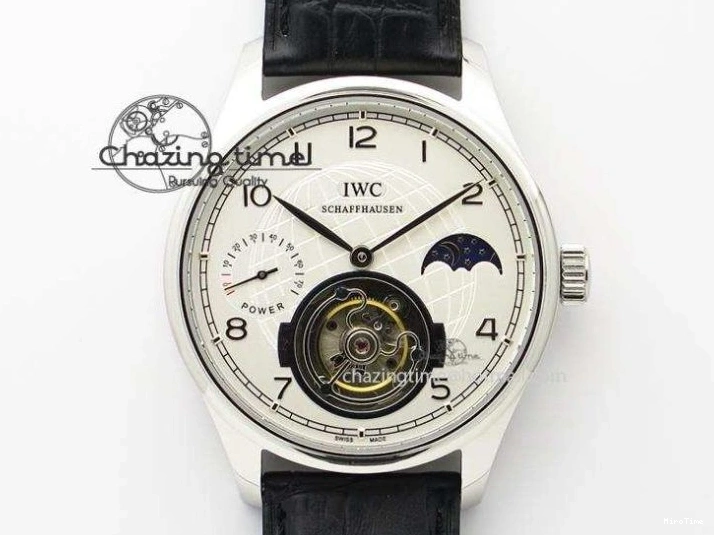 MIROTIME 1230 Portuguese Chrono IW3716 RSF 1:1 Best Edition Blue Dial on Black Leather Strap A RelaxedFit 7045